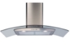 Picture of CDA ECP92SS curved glass chimney hood 90cm - stainless steel