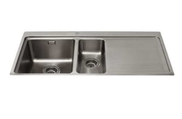 Picture of CDA KVF22RSS One And A Half Bowl Flush-Fit Sink with Right Hand Drainer