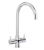Picture of CDA TC55CH Monobloc tap with swan neck spout