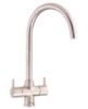 Picture of CDA TC55NI Monobloc tap with swan neck spout