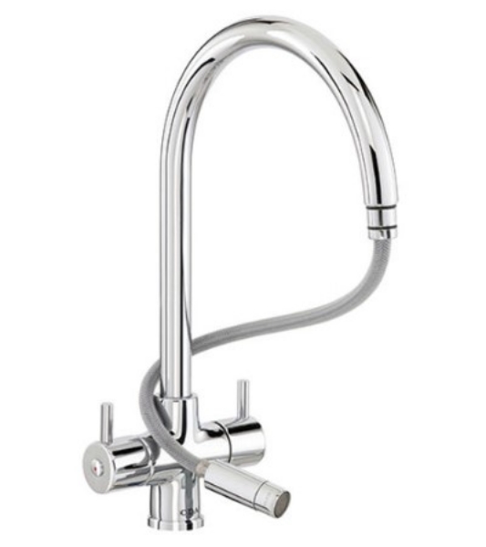 Picture of CDA TC56CH Monobloc tap with pull-out spout