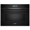 Picture of Siemens CM776G1B1B iQ700, Built-in compact oven with microwave function, 60 x 45 cm, Black