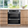 Picture of Caple C4246 Electric Built Under Double Oven Stainless Steel & Black